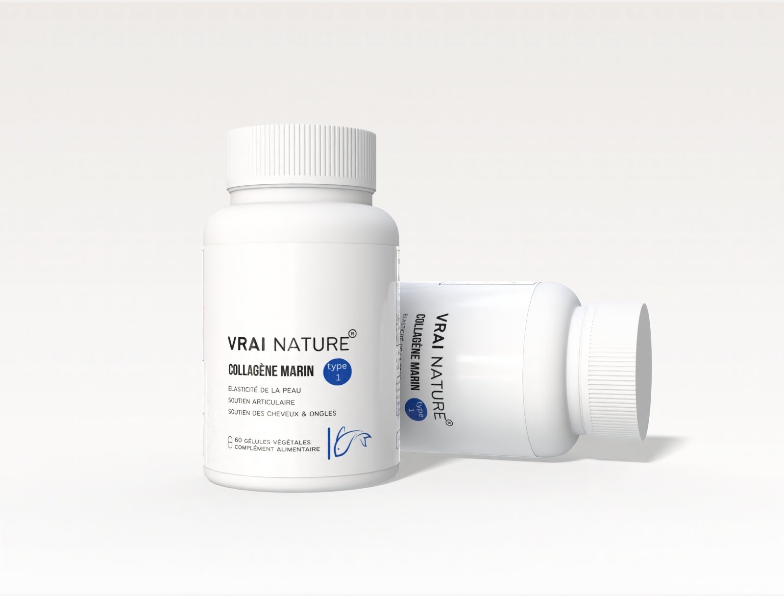 COLLAGÈNE MARIN TYPE I — Élasticité de la peau · Soutien des cheveux & ongles