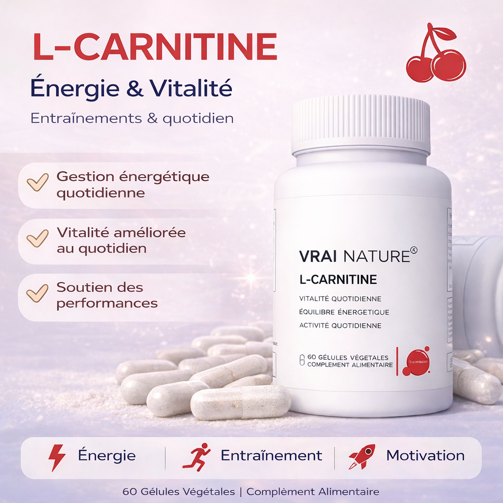 L-CARNITINE – Métabolisme énergétique & vitalité